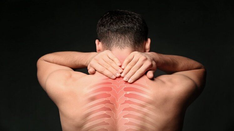 back pain in thoracic osteochondrosis